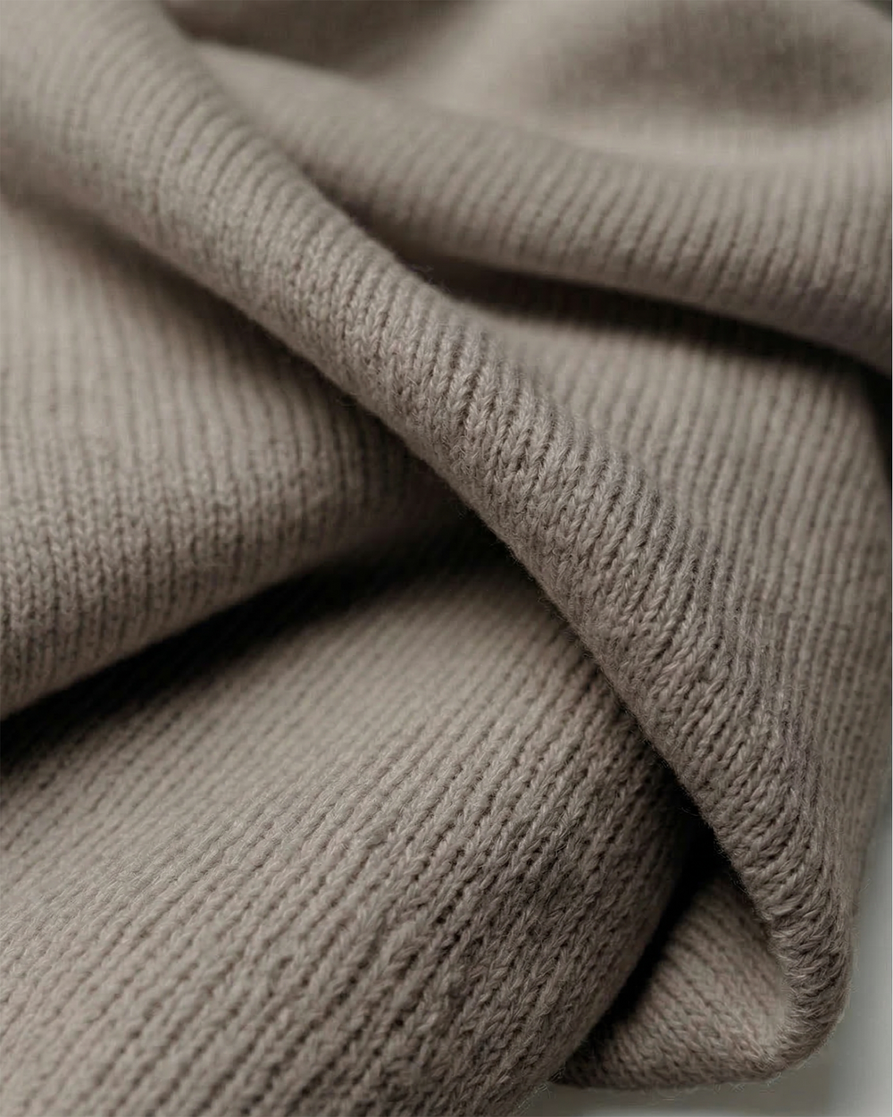 Strikket Fleece Sjal