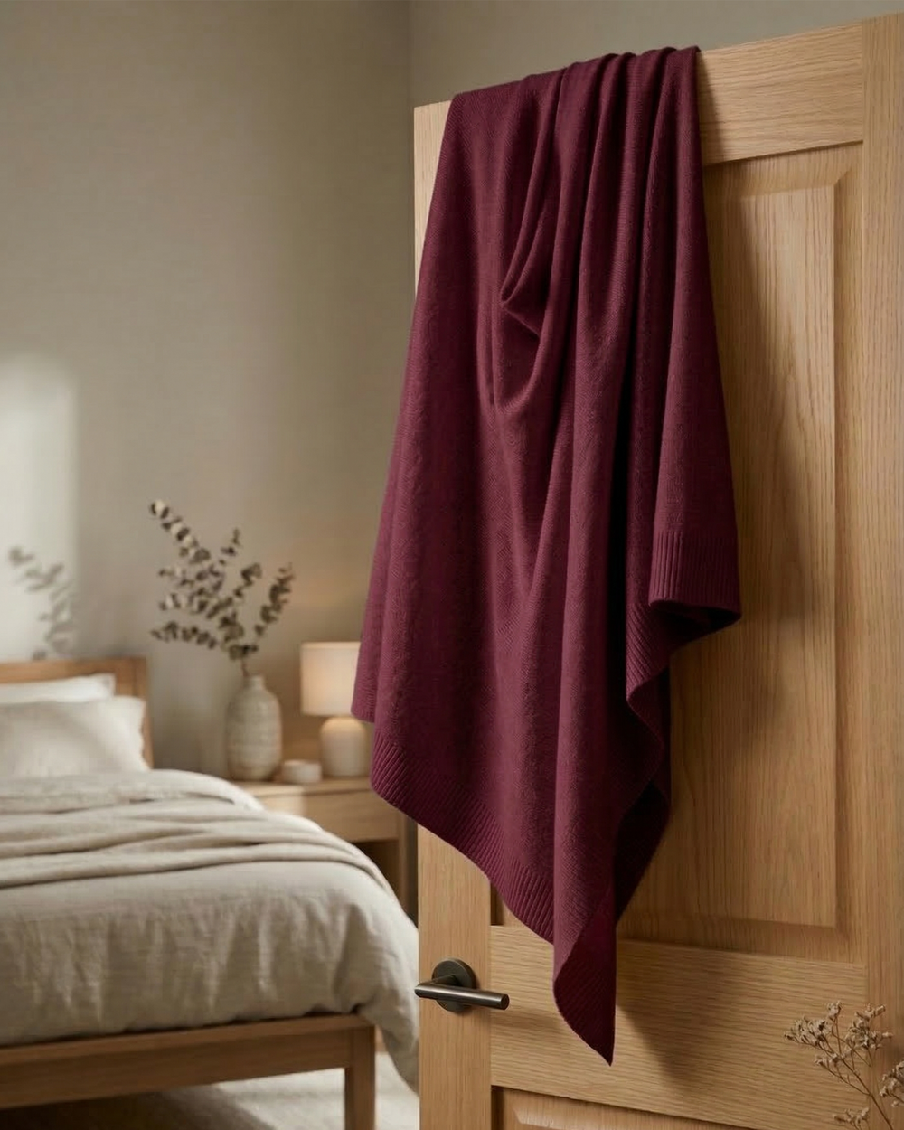 Strikket Fleece Sjal