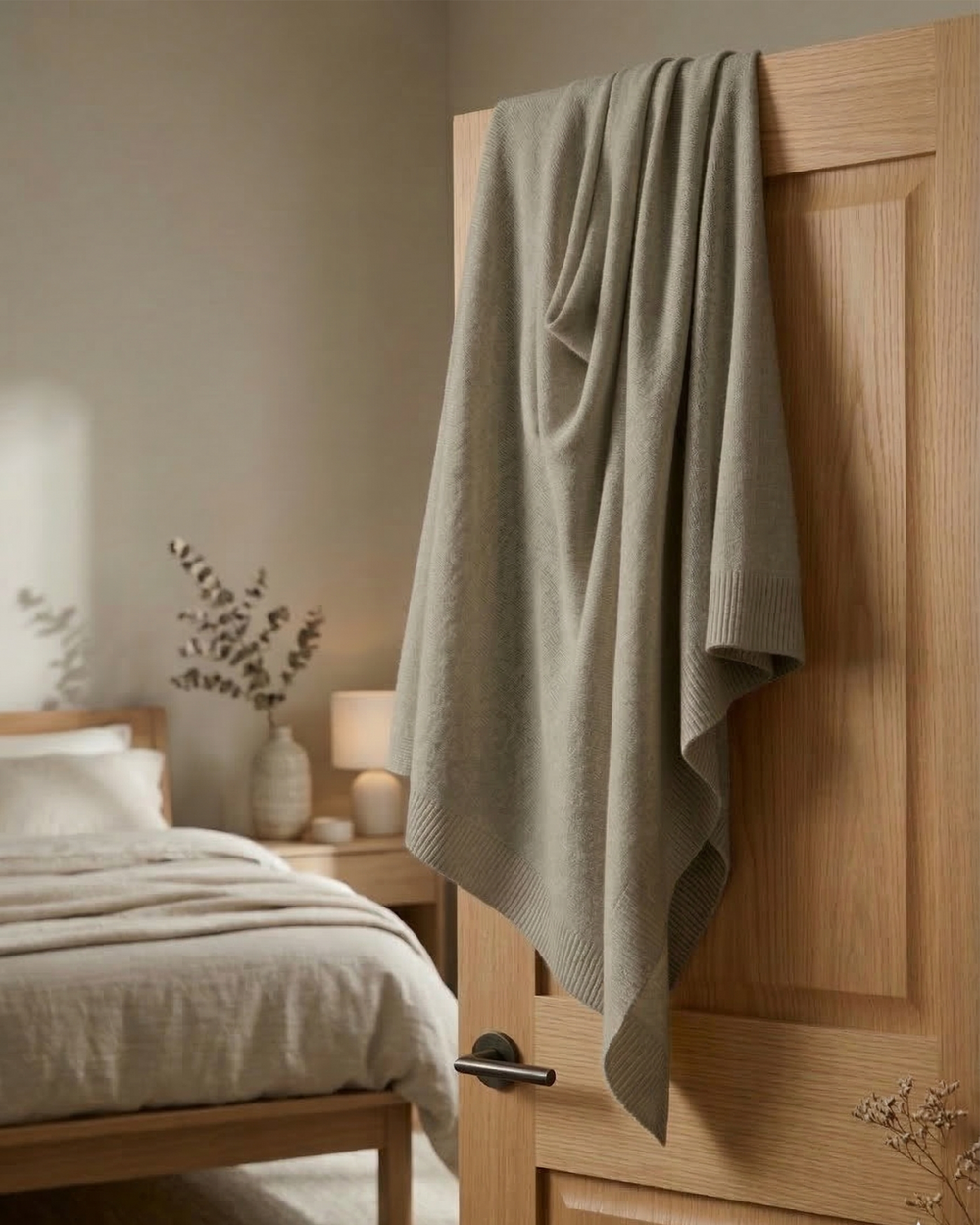 Strikket Fleece Sjal