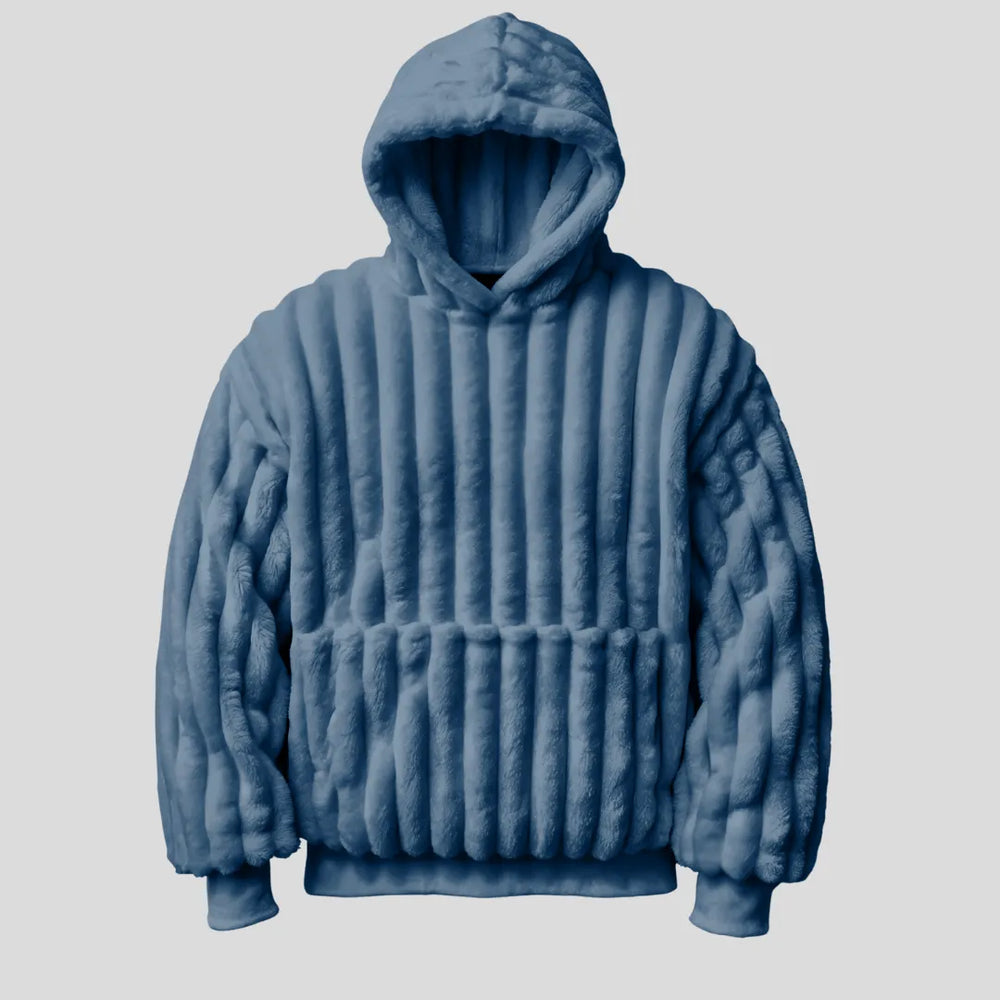 Fleece Tæppe-Hoodie
