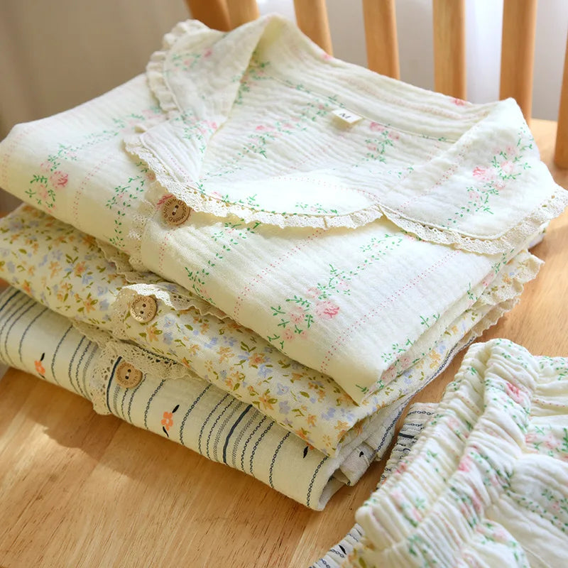 Bloom Pyjamas – 100% Muslin Bomuld