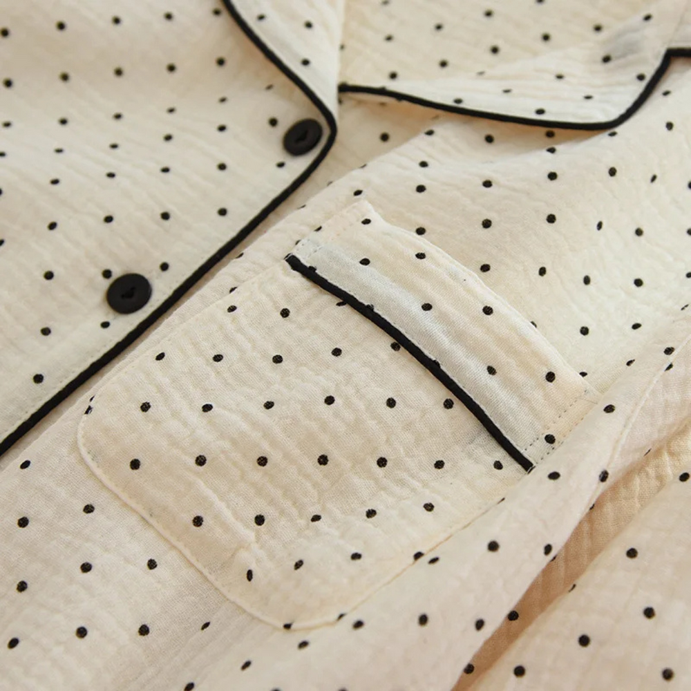 Muslin Dot Pyjamas – 100% Muslin Bomuld