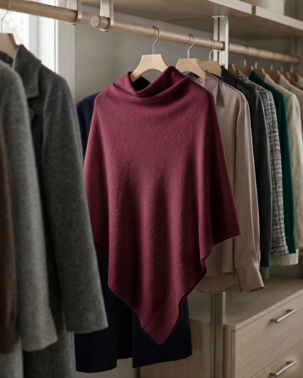Strikket Fleece Sjal