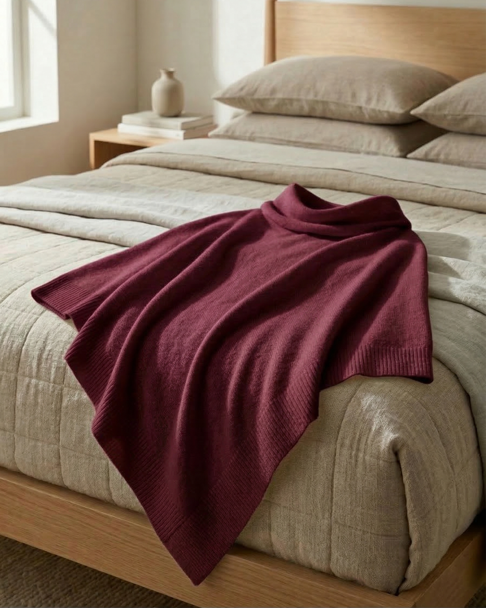 Strikket Fleece Sjal