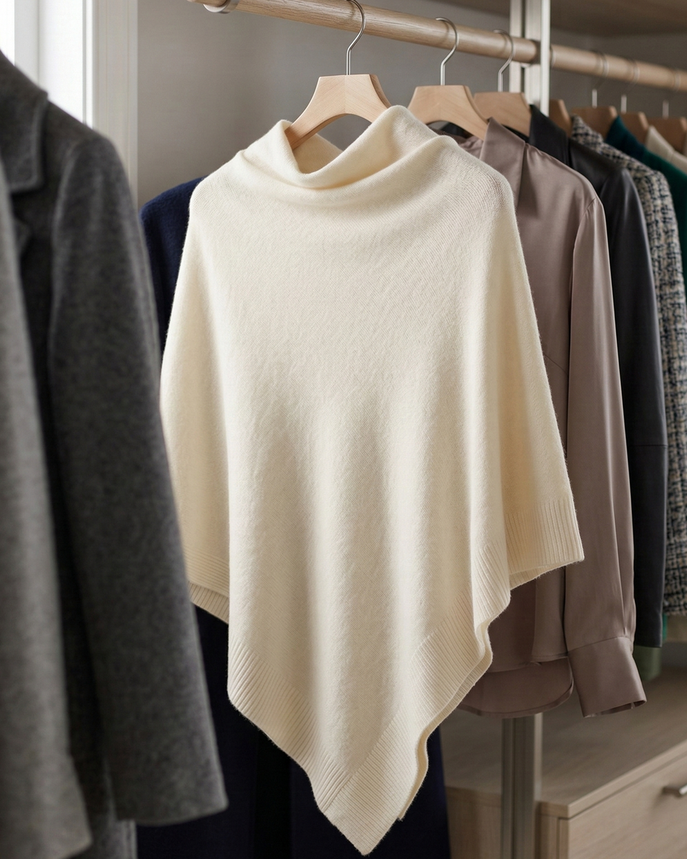 Strikket Fleece Sjal