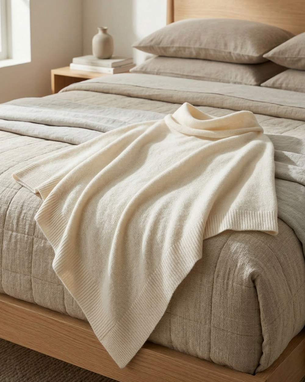 Strikket Fleece Sjal